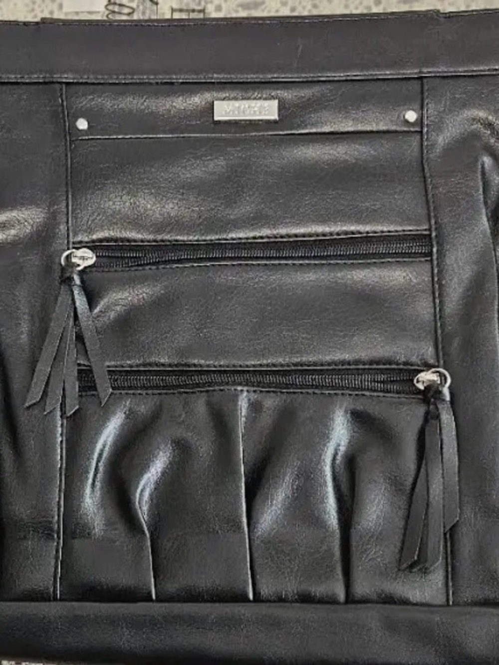 Miche Black Shoulder Bag with Dual Front Zippers, Morgan, Prima shell only